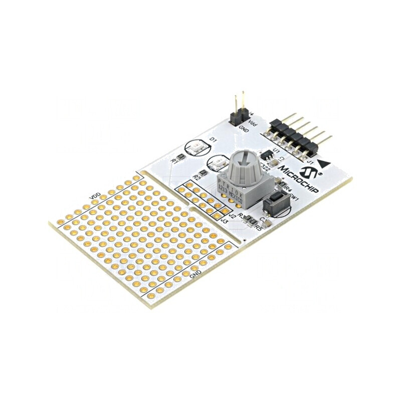 Kit de Dezvoltare Microchip PIC10 cu Prototip și Potențiometru | Electronic-mag.ro | Componente Electronice