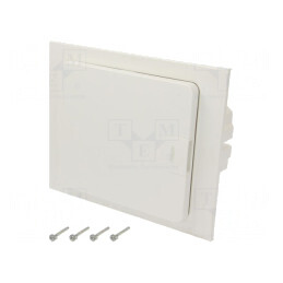 Carcasă pentru aparatură modulară IP40 în perete 8 module | Electronic-mag.ro | Componente Electronice