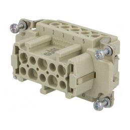 Conector HDC Inserturi Contact Mamă Han Ex 10 PE | Electronic-mag.ro | Componente Electronice