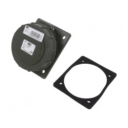 Conector de Alimentare AC Trifazat Mamă 32A 400VAC IP67 | Electronic-mag.ro | Componente Electronice