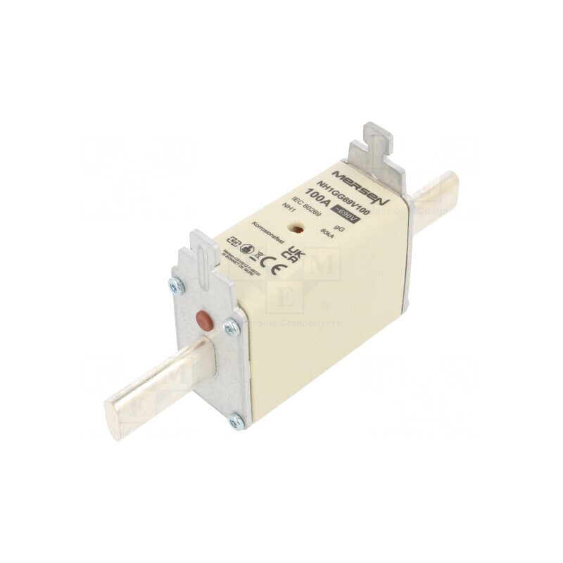 Siguranţă fuzibilă gG 100A 690VAC 400VDC NH1 | Electronic-mag.ro | Componente Electronice