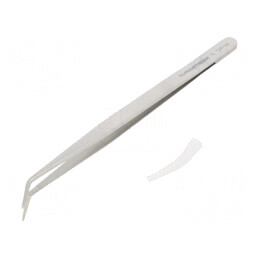 Pensetă Curbată 150mm cu Vârf Plat | Electronic-mag.ro | Componente Electronice