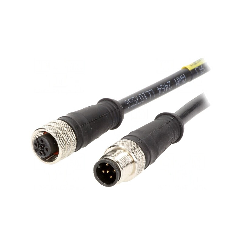 Cablu senzori automatizări 5 PIN M12-M12 10m | Electronic-mag.ro | Componente Electronice