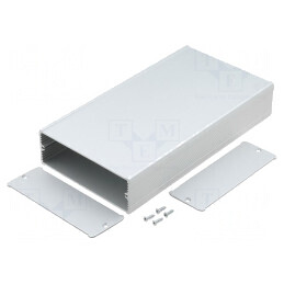 Carcasă din aluminiu gri TUF 120x220x42mm | Electronic-mag.ro | Componente Electronice