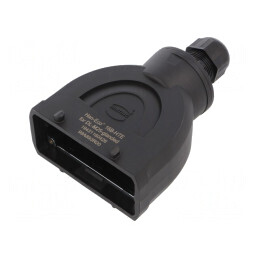Carcasă pentru Conectori HDC Han-Eco B 16B Drept | Electronic-mag.ro | Componente Electronice