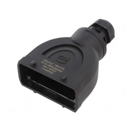 Carcasă pentru conectori HDC Han-Eco® B 16B drept | Electronic-mag.ro | Componente Electronice