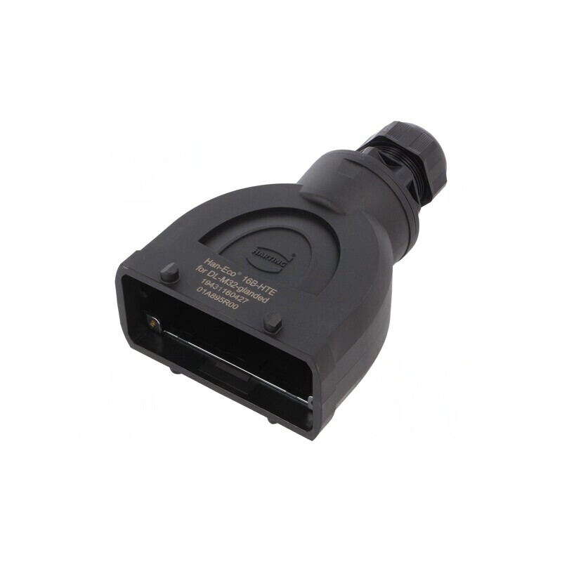 Carcasă pentru conectori HDC Han-Eco® B 16B drept | Electronic-mag.ro | Componente Electronice