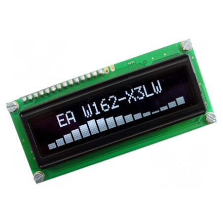 Afișaj OLED alfanumeric 16x2 80x36mm alb | Electronic-mag.ro | Componente Electronice