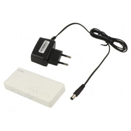 Switch Gigabit Ethernet | albă | WAN: RJ45 | Număr porturi: 8 | NSW-G8-01