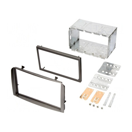 Cadru radio Alfa Romeo 2 DIN argintiu | Electronic-mag.ro | Componente Electronice