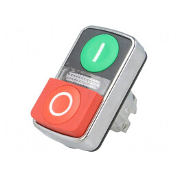 Comutator dublu 22mm roșu/verde IP66 | Electronic-mag.ro | Componente Electronice