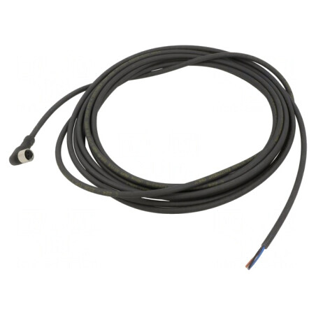 Cablu Conectare M8 3 PIN 5m Unghi 60VAC 4A 75VDC | Electronic-mag.ro | Componente Electronice
