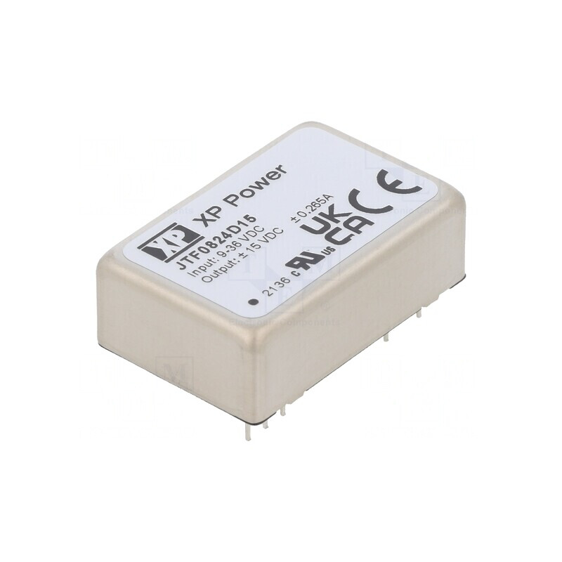 Convertor DC/DC 8W 9-36V la 15V/-15V THT JTF0824D15 | Electronic-mag.ro | Componente Electronice Convertor DC/DC 8W 9-36V la 15V/-15V THT JTF0824D15 | Electronic-mag.ro | Componente Electronice