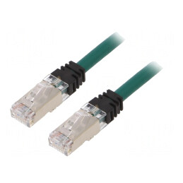 Patch Cord CAT6A S/FTP 5m Verde LSZH | Electronic-mag.ro | Componente Electronice