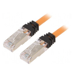 Patch Cord S/FTP LSZH Portocaliu 5m 10Gig 6a | Electronic-mag.ro | Componente Electronice