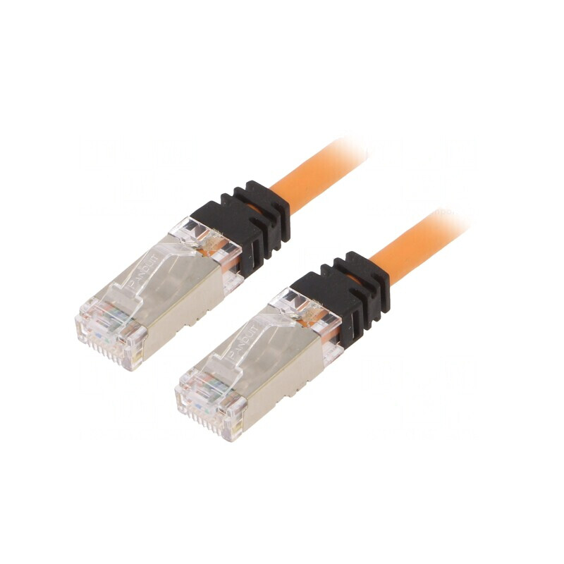 Patch Cord S/FTP LSZH Portocaliu 5m 10Gig 6a | Electronic-mag.ro | Componente Electronice