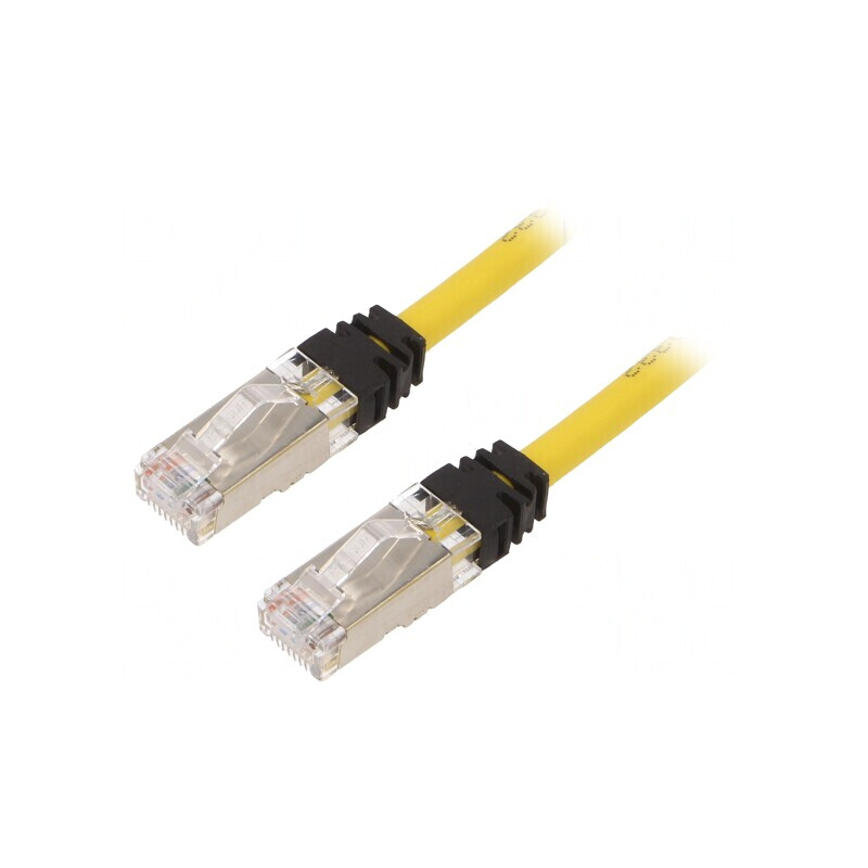 Patch Cord S/FTP TX6A 10Gig LSZH Galben 5m | Electronic-mag.ro | Componente Electronice