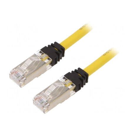 Patch Cord S/FTP TX6A 10Gig LSZH Galben 5m | Electronic-mag.ro | Componente Electronice
