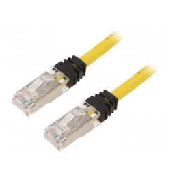 Patch Cord S/FTP TX6A 10Gig LSZH Galben 5m | Electronic-mag.ro | Componente Electronice