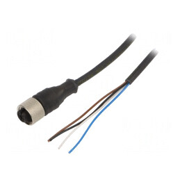 Cablu Conectare M12 5m 250VAC 4A IP67 | Electronic-mag.ro | Componente Electronice