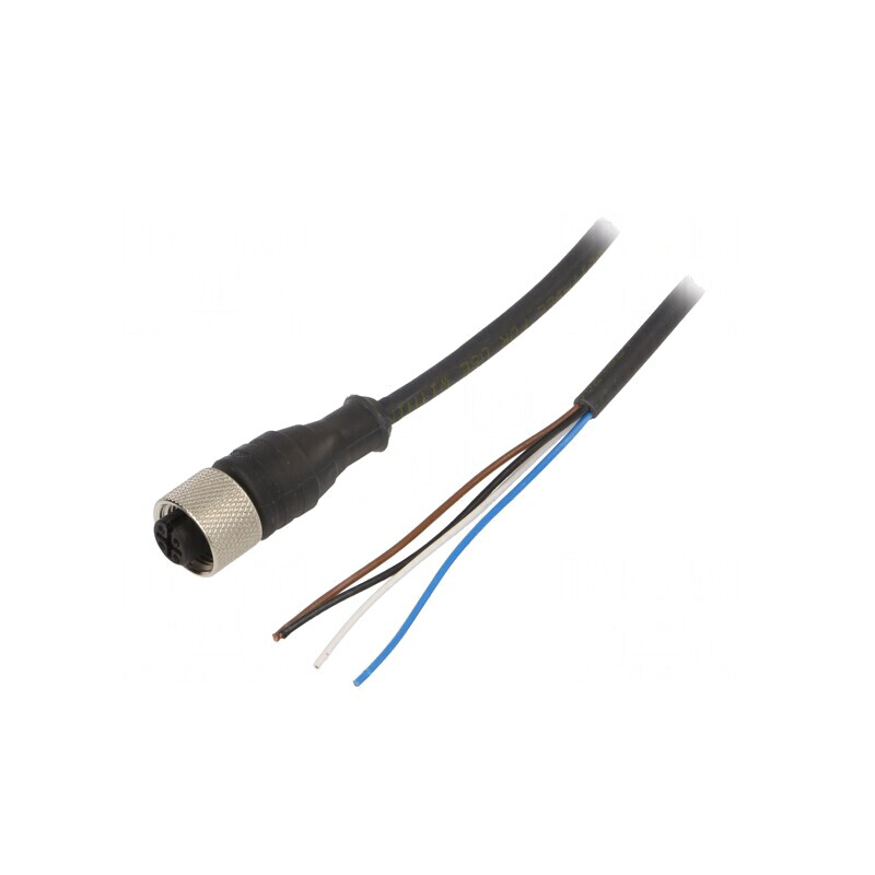 Cablu Conectare M12 5m 250VAC 4A IP67 | Electronic-mag.ro | Componente Electronice