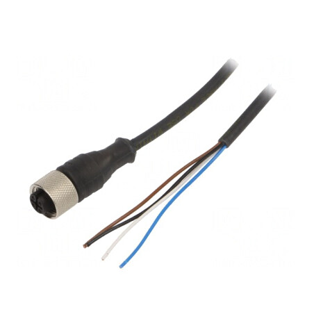 Cablu Conectare M12 5m 250VAC 4A IP67 | Electronic-mag.ro | Componente Electronice