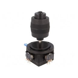 Joystick | 0÷5kΩ±5%,biaxial,funcţia FIRE-întrerupător NO | 5kΩ | OM203A-M2