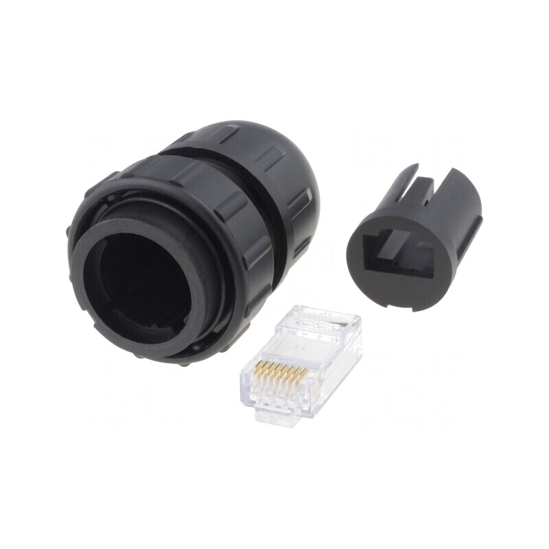 Mufă RJ45 Cat6 Baionetă 8P8C | Electronic-mag.ro | Componente Electronice
