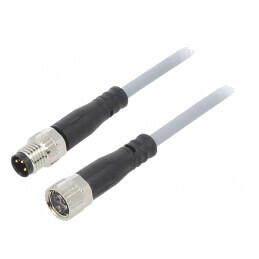 Cablu Conectare M8 Drept 5m 3 PIN 60VAC 3A