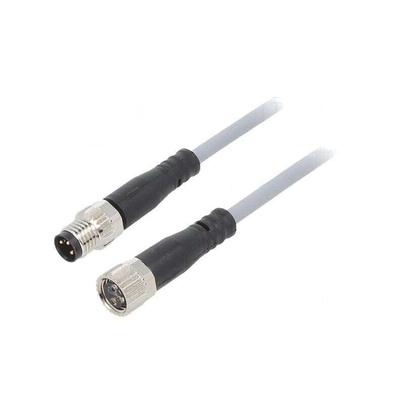 Cablu Conectare M8 Drept 5m 3 PIN 60VAC 3A | Electronic-mag.ro | Componente Electronice