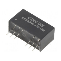 Convertor DC/DC 10W 18-75V la 12V 833mA SIP8 | Electronic-mag.ro | Componente Electronice