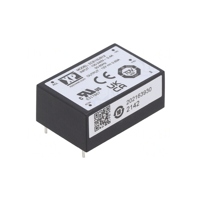 Convertor AC/DC 10W 12VDC ECE10US12 | Electronic-mag.ro | Componente Electronice