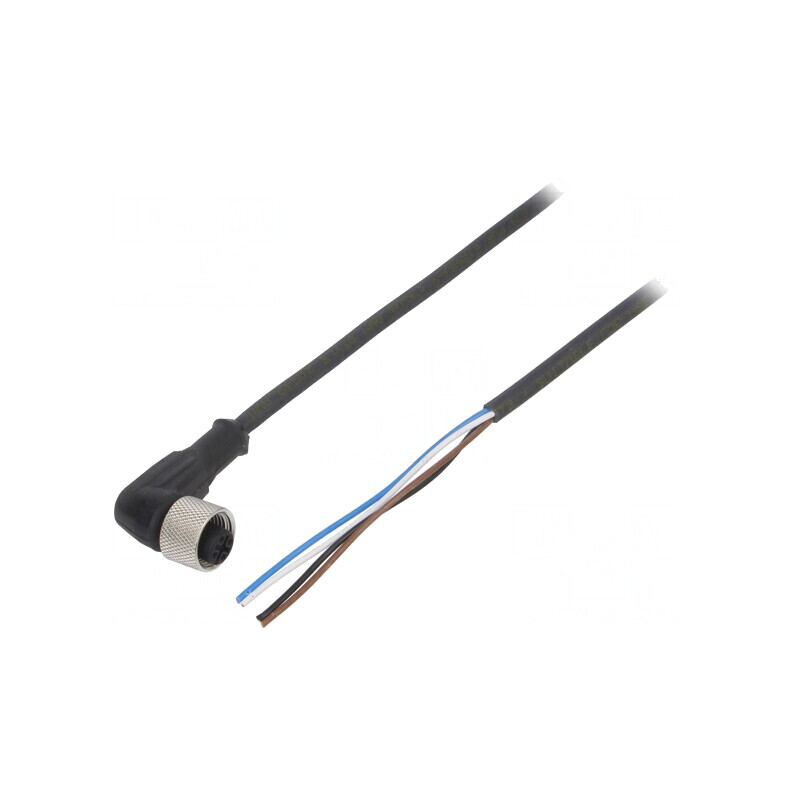 Cablu Conectare M12 Unghi 5m 250VAC 4A IP67 | Electronic-mag.ro | Componente Electronice