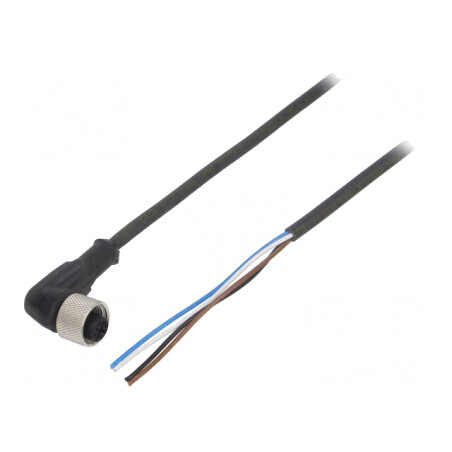Cablu Conectare M12 Unghi 5m 250VAC 4A IP67 | Electronic-mag.ro | Componente Electronice