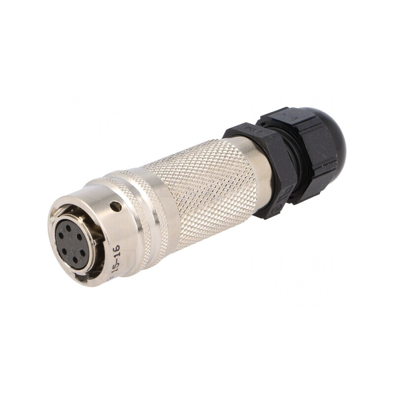 Conector Circular pe Cablu 6 Pin Aurit Mufă Mamă 7.5A | Electronic-mag.ro | Componente Electronice