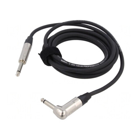 Cablu Audio Jack 6,3mm 2pin Unghi 3m | Electronic-mag.ro | Componente Electronice