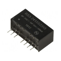 Convertor DC/DC 3W Input 9-27V Output 15V 200mA SIP8 | Electronic-mag.ro | Componente Electronice