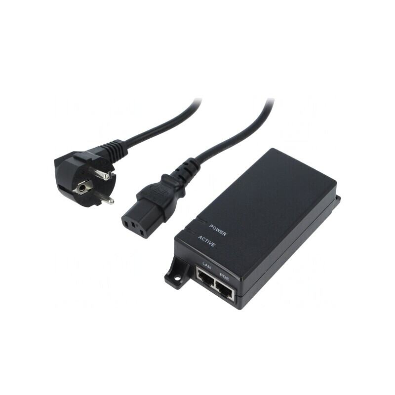 Alimentator PoE 10/100/1000Mbps IEEE 802.3af | Electronic-mag.ro | Componente Electronice Alimentator PoE 10/100/1000Mbps IEEE 802.3af | Electronic-mag.ro | Componente Electronice