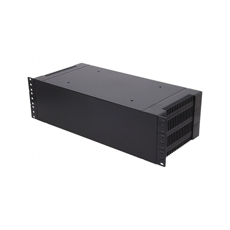 Carcasă standard 19 3U neagră ABS 203x431mm | Electronic-mag.ro | Componente Electronice