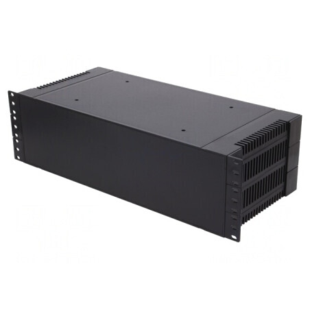 Carcasă standard 19 3U neagră ABS 203x431mm | Electronic-mag.ro | Componente Electronice