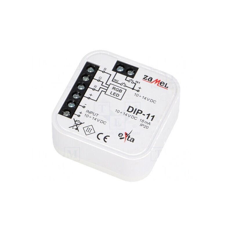Controler RGB Metalic 10-14VDC IP20 | Electronic-mag.ro | Componente Electronice