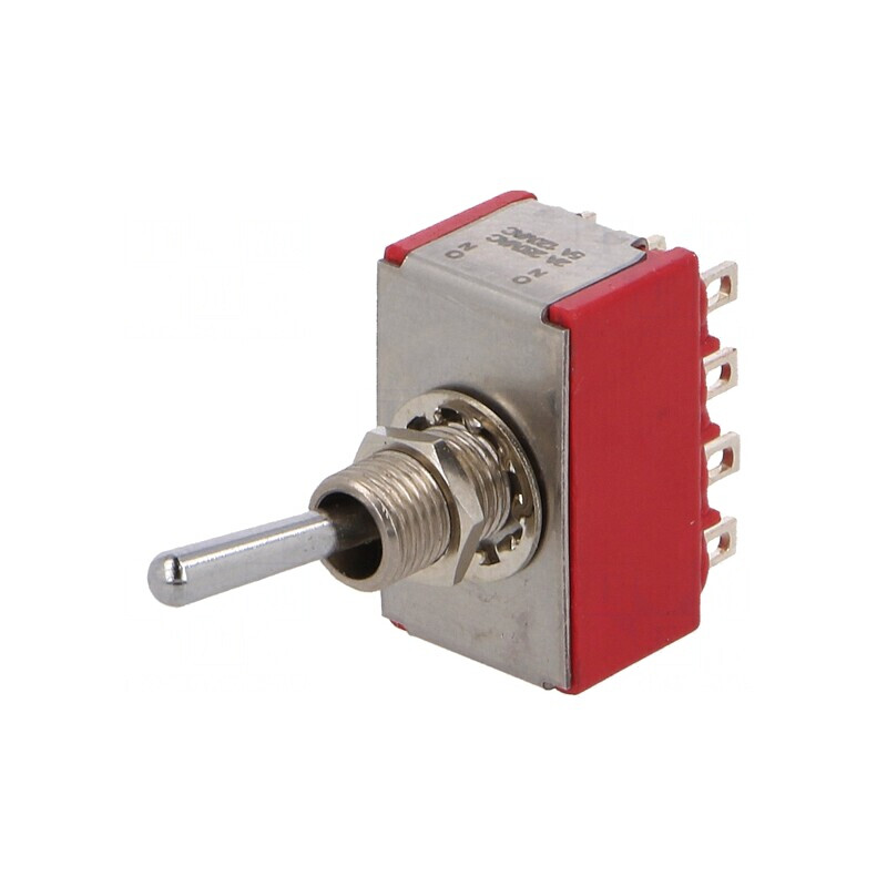 Comutator Basculant ON-ON 4PDT 2A/250VAC 5A/28VDC IP40 | Electronic-mag.ro | Componente Electronice