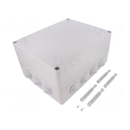 Cutie de conexiuni IP55 gri 282x342x165mm | Electronic-mag.ro | Componente Electronice
