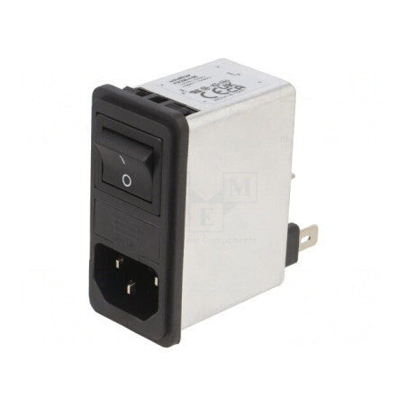 Conector Alimentare AC Soclu Tată 4A 250VAC C14 | Electronic-mag.ro | Componente Electronice