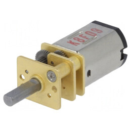 Motor DC 6V cu Transmisie HPCB și Ax Crestătură D 15:1 | Electronic-mag.ro | Componente Electronice
