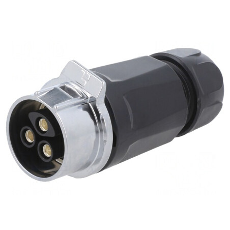Conector circular mufă 3 pini aurit 28mm | Electronic-mag.ro | Componente Electronice