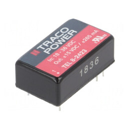Convertor DC/DC 8W 18-36V la 15V/-15V TEL 8-2423 | Electronic-mag.ro | Componente Electronice