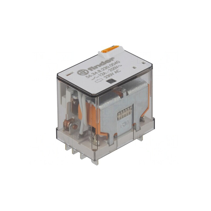 Releu Electromagnetic 4PDT 230VAC 20A | Electronic-mag.ro | Componente Electronice
