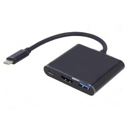 Adaptor USB 3.1 0.2m Negru