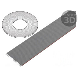 Cablu bandă 1,27mm neecranat PVC 26x28AWG 30.5m | Electronic-mag.ro | Componente Electronice